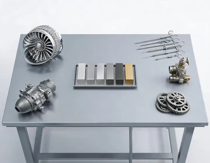 Industrial end market application map for specialty metals